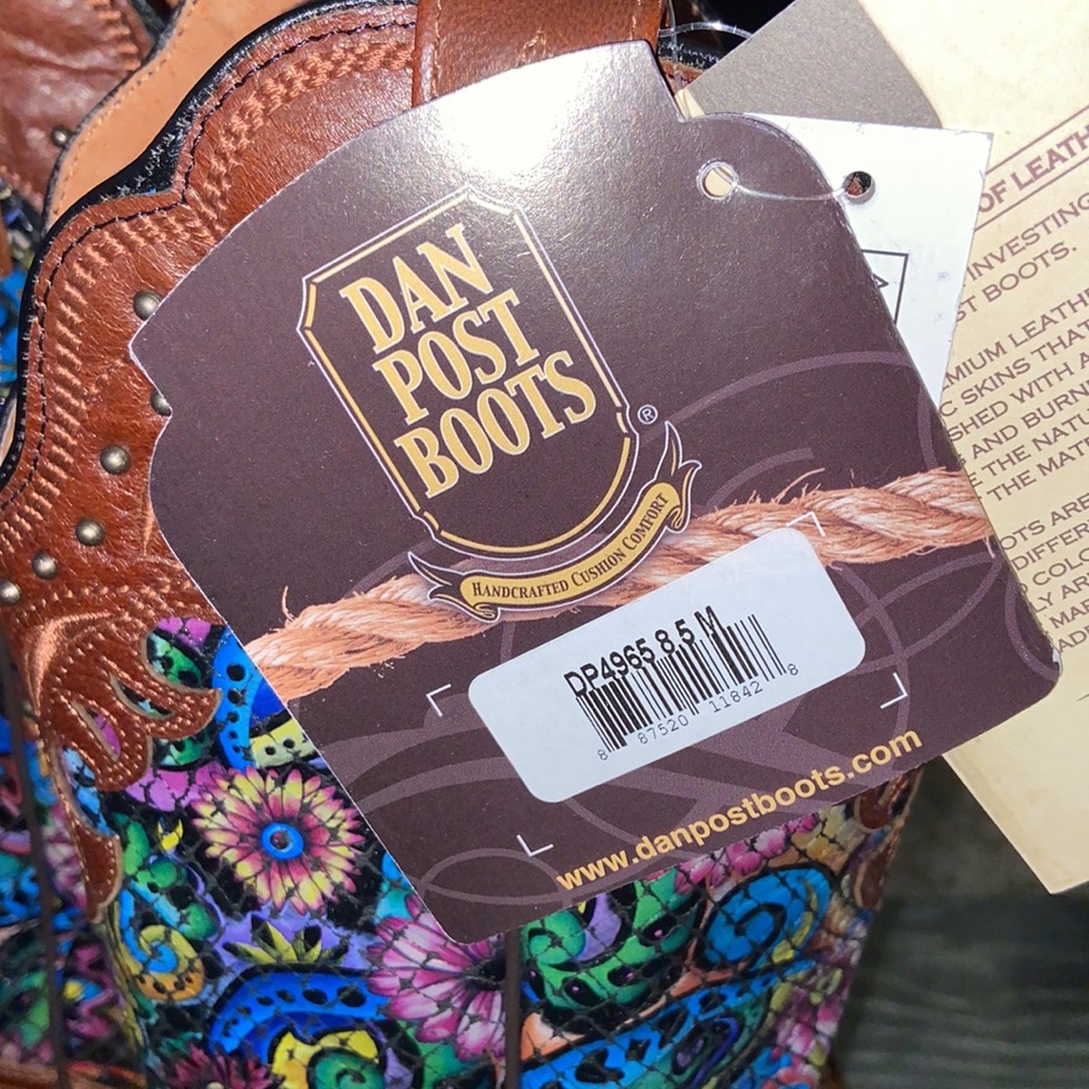 🤩HP🤩 Ladies Dan Post Boots NWT Size 8.5 - Picture 3 of 11